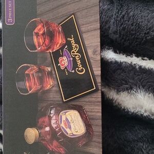 Crown Royal 3-Piece Set with Glasses